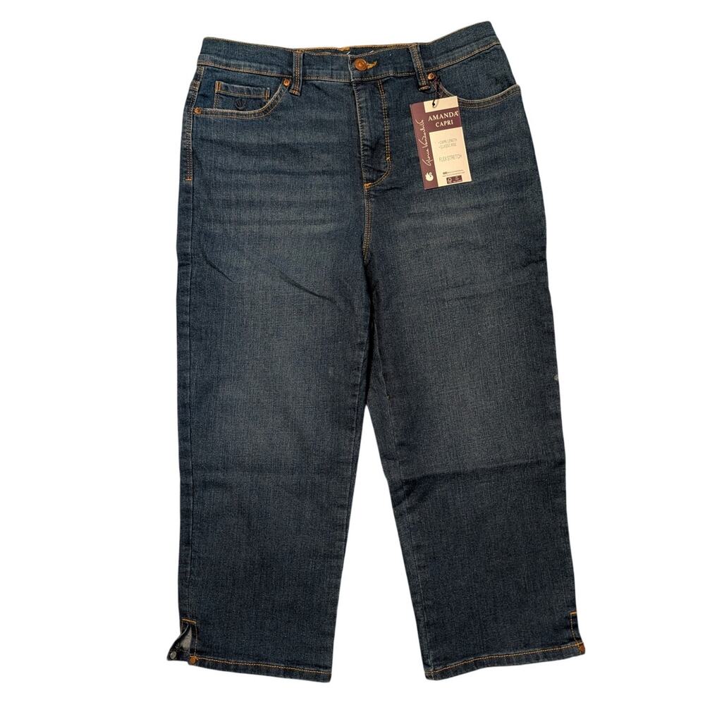 GLORIA VANDERBILT 6 Amanda Kalahari Denim Jean Capri Pants NEW Jeans